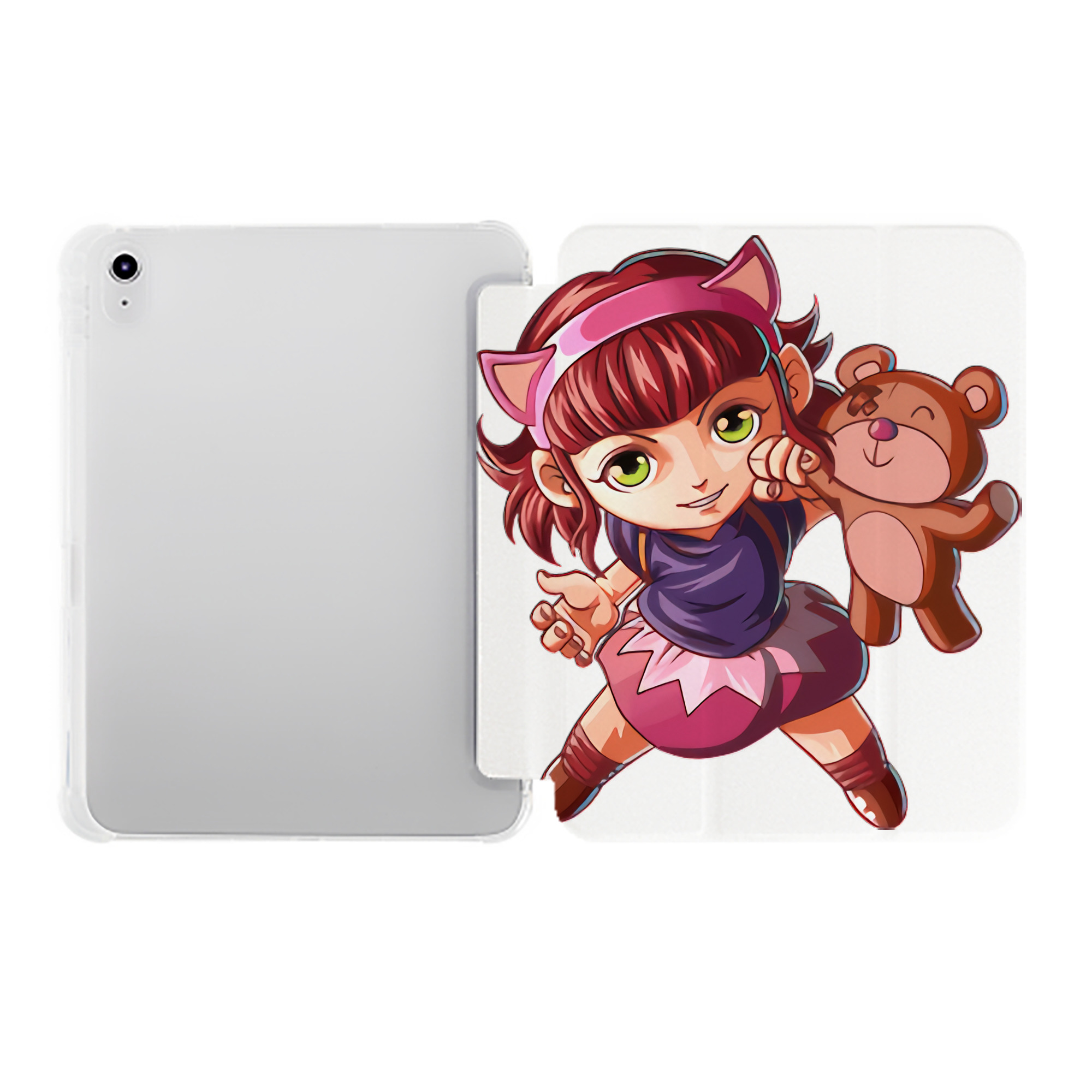 （画像用） リーグ・オブ・レジェンド League of Legends LOL IPad ケース ペン収納付き 三つ折りスタンド PUレザー×シリコン 対応機種9.5/10.5/10.9インチ